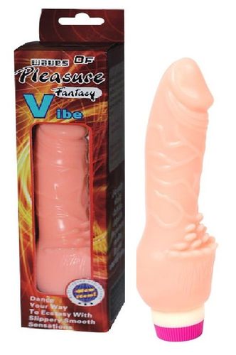 Jelly Vibrator Flesh 19,5cm.