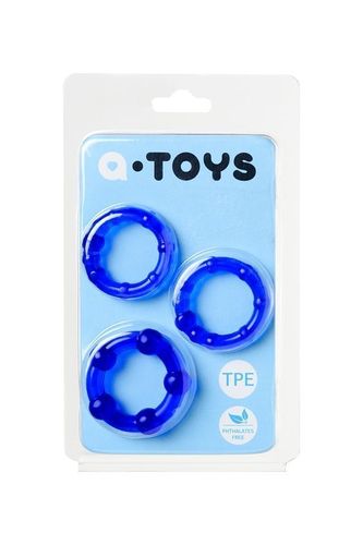 A-TOYS, Ring set, TPE, Blue, O 3,5 / 3/2 cm